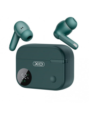 AURICULARES TWS CON CAJA LCD G34 VERDE XO
