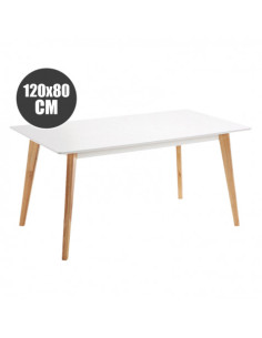MESA DESIGN D900 120X80CM BLANCA MUVIP