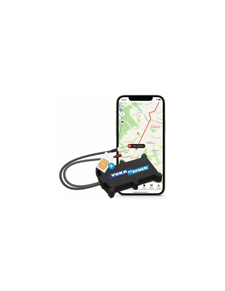 Yukatrack easyWire GPS Universal Rastreador de GPS Negro