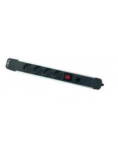 BASE MULTIPLE 4 TOMAS SOBRETENSION ALUMINIO ELBAT