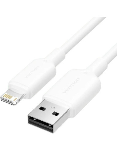 CABLE VENTION USB-A 2.0 - LIGHTNING 2.4A 1M WHITE