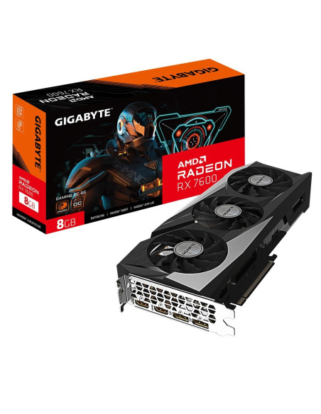TARJETA DE VIDEO GIGABYTE RX7600 GAMING OC 8GB GDDR6 HDMI DP