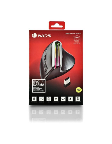RATON NGS EVO KARMA LED ERGONOMIC WIRELESS