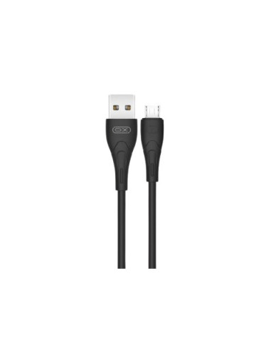 CABLE NB146 CARGA RAPIDA SILICONA USB - MICRO USB | 2.4A | 1 MTR | NEGRO XO