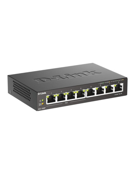SWITCH D-LINK GIGABIT 8 PUERTOS DGS-1008P/E (4XPOE)