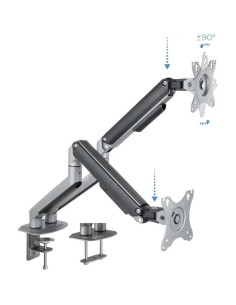SOPORTE DE MESA TV/MONITOR TOOQ DB4132TNR-G 17-32 2 BRAZOS ASISTIDO GREY 2