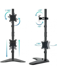SOPORTE DE SOBREMESA MONITOR TOOQ 17-32 9KG 2 BRAZOS VERTICAL GIRA/INCLI 2