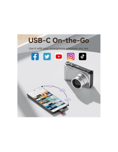 LECTOR DE TARJETAS EXTERNO VENTION USB-C MICROSD BLACK