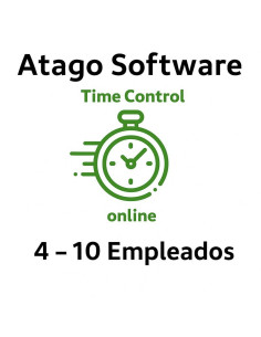 TIME CONTROL DE PRESENCIA ATAGO EN LA NUBE 4-10 EMPLEADOS ( ANUAL )