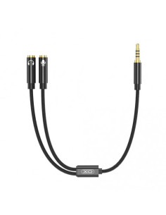 CABLE NBR197 MINI JACK A 2 MINI JACK HEMBRAS AUDIO + MICROFONO XO
