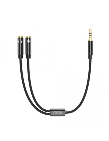 CABLE NBR197 MINI JACK A 2 MINI JACK HEMBRAS AUDIO + MICROFONO XO
