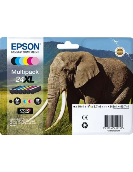TINTA EPSON C13T24384011 MULTIPACK 6 COLORES 24XL