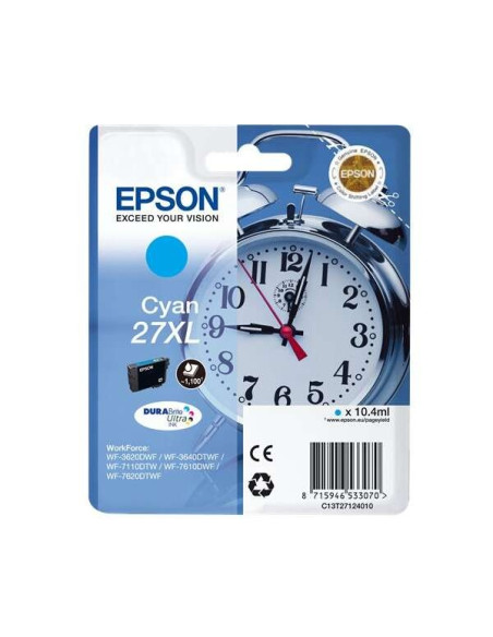 TINTA EPSON C13T27124012 CYAN T2712 27XL DURABRITE ULTRA