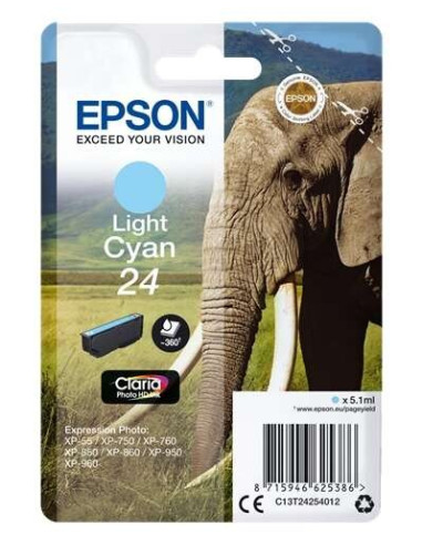 TINTA EPSON C13T24254012 LIGHT CYAN 24
