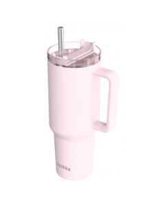 TAZA TERMO XL 1200ML ACERO INOX STREAM ROSA QUOKKA