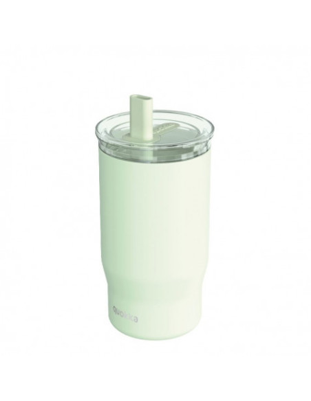 TAZA TERMO ACERO INOXIDABLE 720ML CON CAÑITA MIST PASTEL GREEN QUOKKA