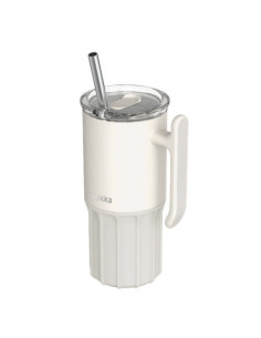 TAZA TERMO ACERO INOX 720ML CON BASE SILICONA UMI IVORY QUOKKA