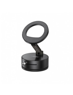 SOPORTE COCHE SMARTPHONE POR VACIO / MAGNETICO C188 NEGRO XO