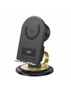 SOPORTE PARA SMARTPHONE CON ALTAVOZ BLUETOOTH Y CARGA INALAMBRICA F69 XO