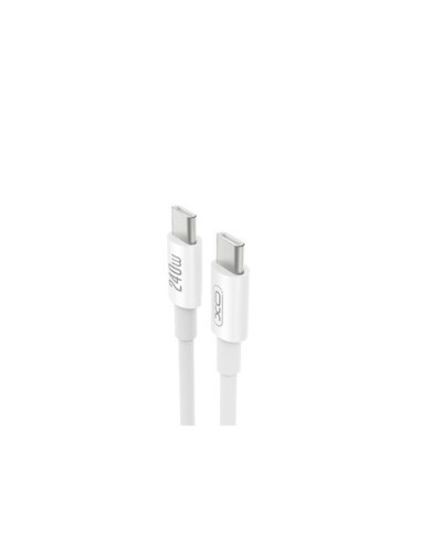 CABLE DE CARGA TIPO C TIPO C 240W BLANCO XO
