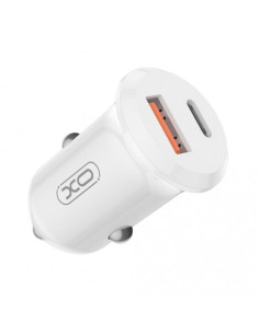 CARGADOR COCHE 2USB 30W BLANCO XO