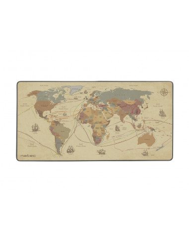 Natec Discoveries Alfombrilla tela caucho Multicolor