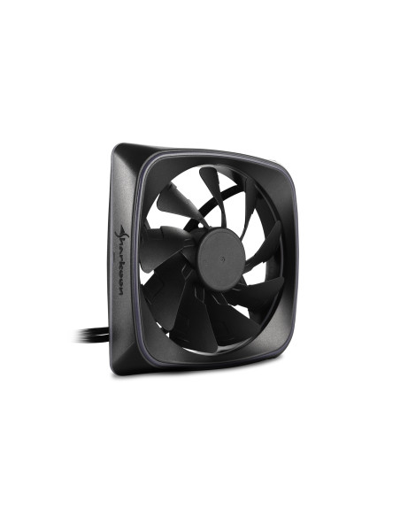 Sharkoon RGB SHARK Lights Carcasa del ordenador Ventilador 12 cm Negro
