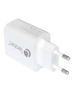Leotec CARGADOR UNIVERSAL 30W GAN 1 USB C PD+1 USB A BLANCO
