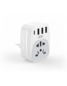 ADAPTADOR DE VIAJE UNIVERSAL + USB X4 WL26 XO