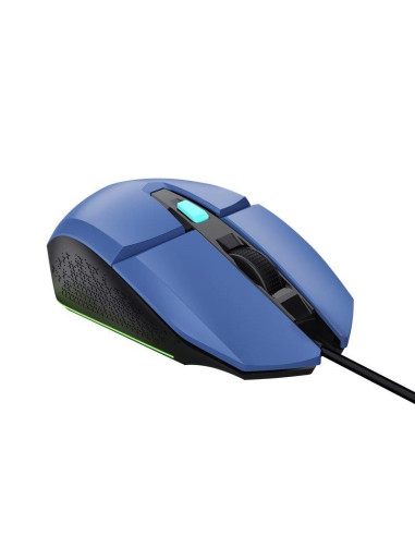 RATON TRUST GAMING GXT 109B FELOX RGB USB 6400DPI 6 BOTONES BLUE