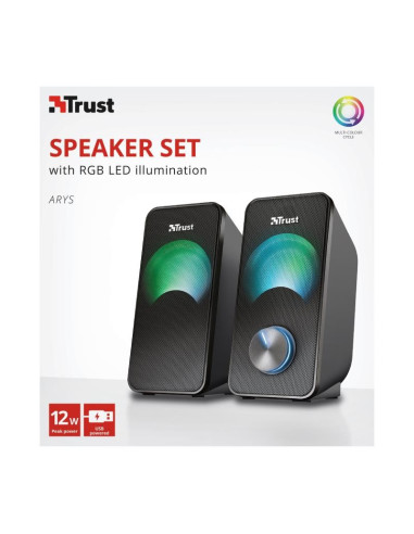 ALTAVOCES TRUST ARYS RGB 2.0 BLACK