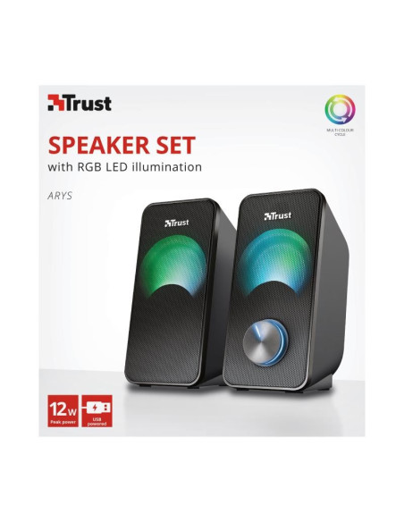 ALTAVOCES TRUST ARYS RGB 2.0 BLACK