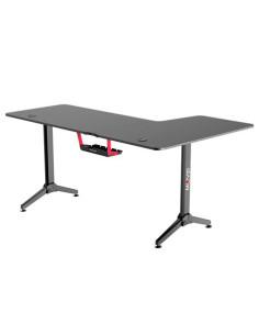 MESA GAMING PRO1300 FIBRA CARBONO | L IZQUIERDA | ALFOMBRILLA 80X30CM | MUV