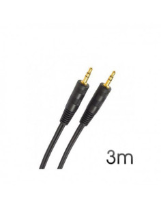 CABLE STEREO MINI JACK 3.5 M/M AUDIO 3M CROMAD