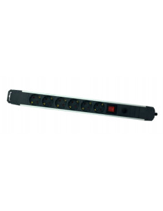 BASE MULTIPLE 6 TOMAS SOBRETENSION ALUMINIO ELBAT