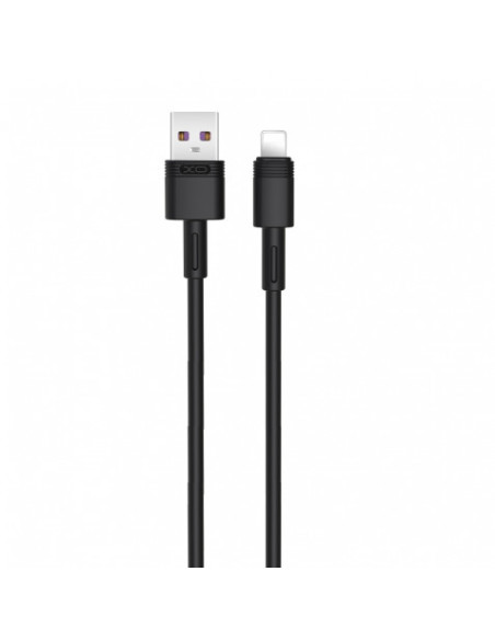 CABLE NBQ166 CARGA RAPIDA USB - LIGHTNING | 5A | 1 METRO | NEGRO XO