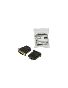 ADAPTADOR LOGILINK HDMI A DVI (24+1) H/M NEGRO AH0001 2