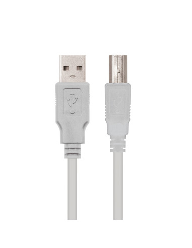 CABLE USB 1,8M IMPRESORA A/M-B/M NANOCABLE