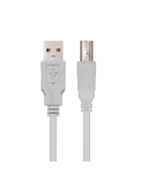 CABLE USB 1,8M IMPRESORA A/M-B/M NANOCABLE