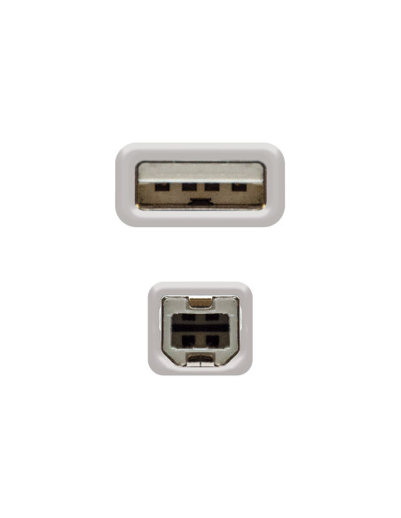 CABLE USB 1,8M IMPRESORA A/M-B/M NANOCABLE