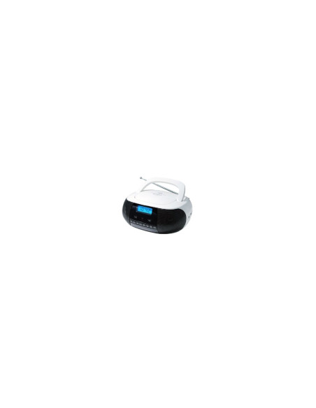 SUNSTECH CRUSM400WT RADIO CD R RW MP3 WMA FM USB AUX-IN PANTALLA LCD BLANCO