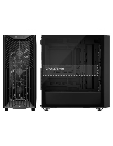 CAJA ORDENADOR GAMING CORSAIR 3200D RS TG CRISTAL TEMPLADO ATX BLACK