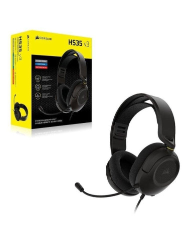 AURICULARES + MICROFONO GAMING CORSAIR HS35 V3 USB HEADSET 7.1 BLACK