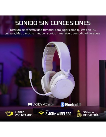 AURICULARES + MICROFONO GAMING CORSAIR HS35 V3 WIRELESS HEADSET 7.1 WHITE