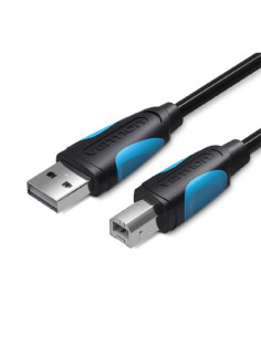 CABLE USB 2.0 VENTION USB-A/M - USB-B/M 10M 480MBPS BLACK
