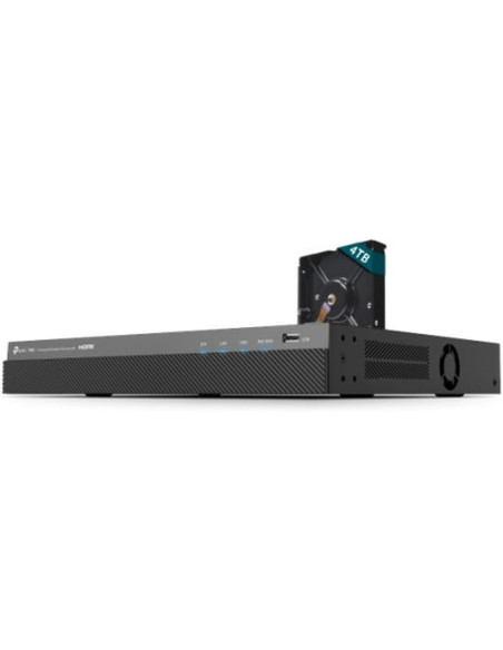GRABADOR IP NVR TP-LINK VIGI 16 CH IP POE 2HDD H.265+ + DISCO DURO 4TB