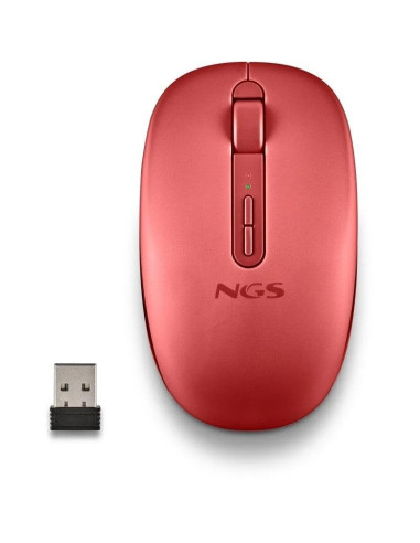 RATON NGS FOG DUAL WIRELESS SILENT ERGONOMIC RED