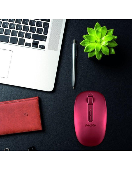 RATON NGS FOG DUAL WIRELESS SILENT ERGONOMIC RED