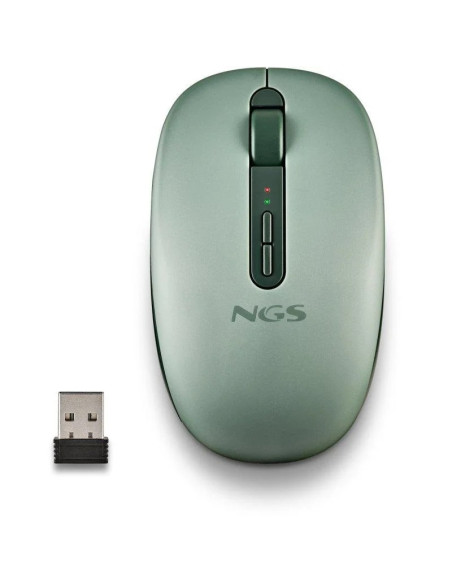RATON NGS FOG DUAL WIRELESS SILENT ERGONOMIC GREEN