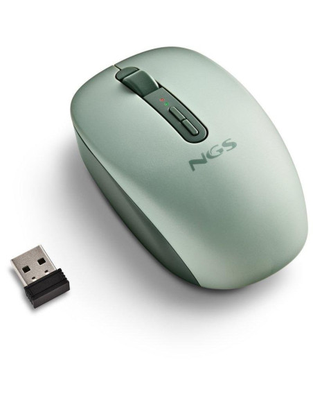 RATON NGS FOG DUAL WIRELESS SILENT ERGONOMIC GREEN